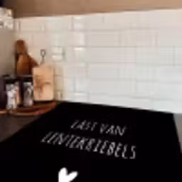 Quotes - Spreuken - Lentekriebels Inductie beschermer vinyl 3mm middel -sfeer3