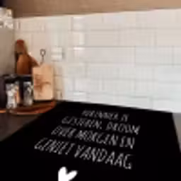 Herinner je gisteren droom over morgen geniet vandaag - Spreuken - Quotes Inductie beschermer vinyl 3mm middel -sfeer3