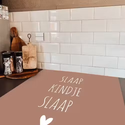 Slaap kindje slaap - Quotes - Spreuken Inductie beschermer vinyl 3mm middel -sfeer3