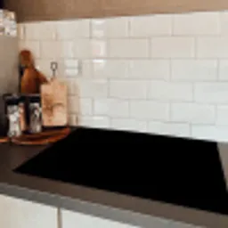 Effen Zwart Inductie beschermer vinyl 3mm klein -sfeer3