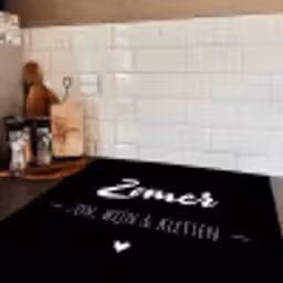 Zomer, zon, wijn & kletsen - Tekst - Zomer - Wijn - Quotes Inductie beschermer vinyl 3mm middel -sfeer3