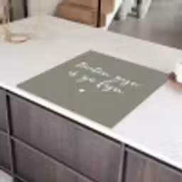 Tekst - Buiten zijn is zo fijn - Zomer - Spreuken Inductie beschermer vinyl 3mm middel -sfeer8