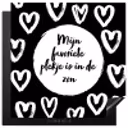 Tekst - Mijn favoriete plekje is in de zon - Quotes - Zomer - Zon Inductie beschermer vinyl 3mm middel -3d