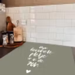Tekst - Zon - Mijn favoriete plekje is in de zon - Spreuken - Zomer Inductie beschermer vinyl 3mm middel -sfeer3