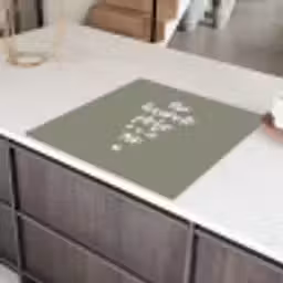 Tekst - Zon - Mijn favoriete plekje is in de zon - Spreuken - Zomer Inductie beschermer vinyl 3mm middel -sfeer8
