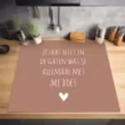 Wat je allemaal met me doet - Quotes - Spreuken Inductie beschermer vinyl 3mm middel -sfeer5