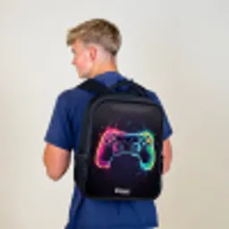 Game - Controller - Kleurrijk Rugzak - Zwart middel -sfeer8