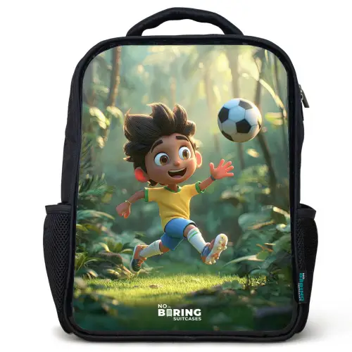Voetbal - Jongen - Bos Rugzak - Zwart middel -3d