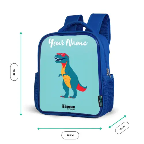 Dino - Dier - Zonnebril Kinderrugzak - Blauw middel -productfoto_formaten