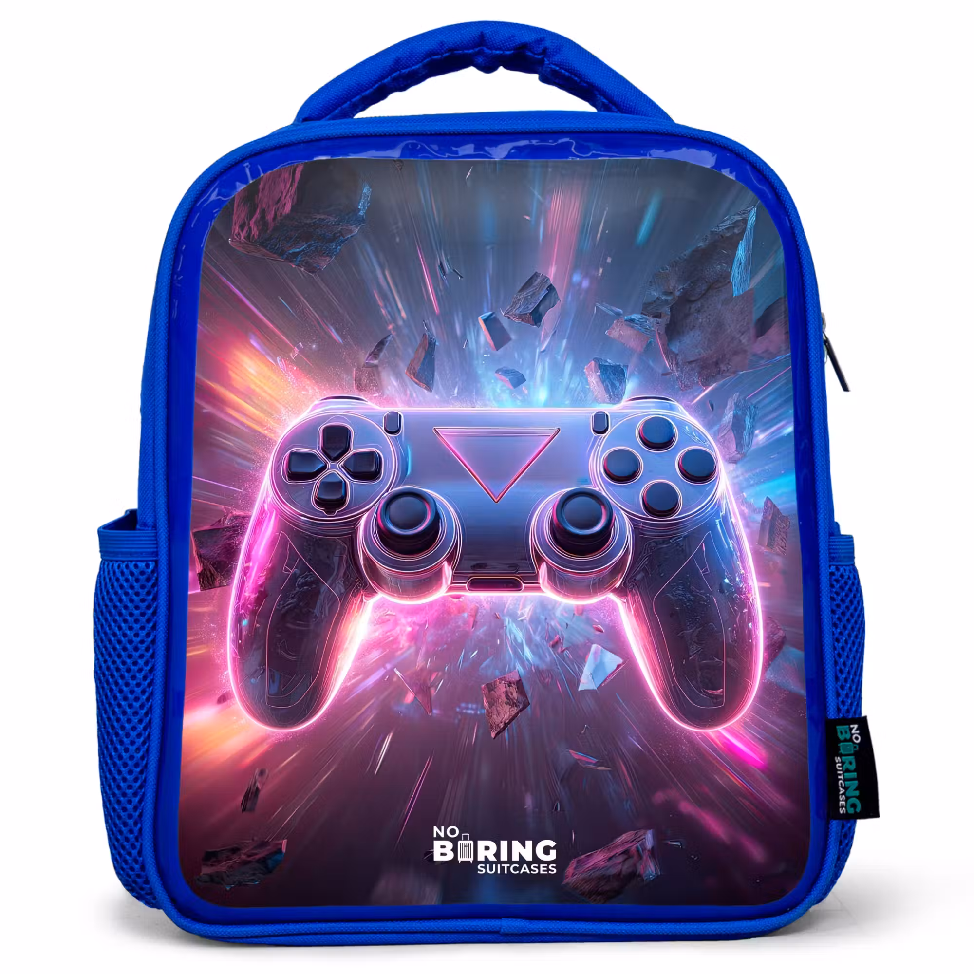 Kids' Backpacks Blue -. Game - Controller - Neon