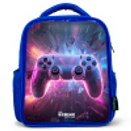Game - Controller - Neon Kinderrugzak - Blauw middel -3d