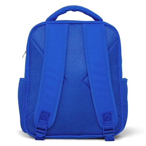 Hartjes - Patroon - Kleurrijk Kinderrugzak - Blauw middel -achterkant