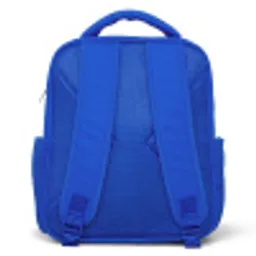 Neon - Net - Voetbal - Kleurrijk Kinderrugzak - Blauw middel -achterkant
