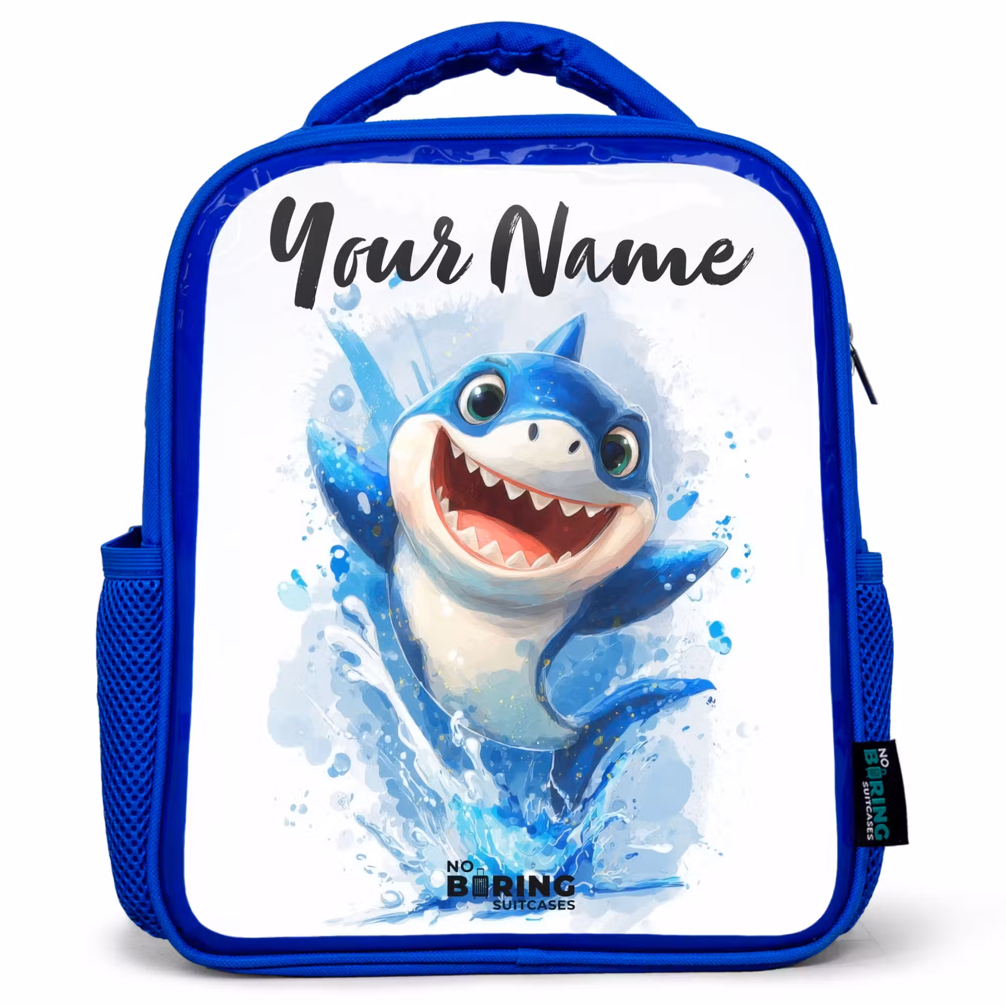 Kids' Backpacks with name Blue -. Shark - Teeth - Water