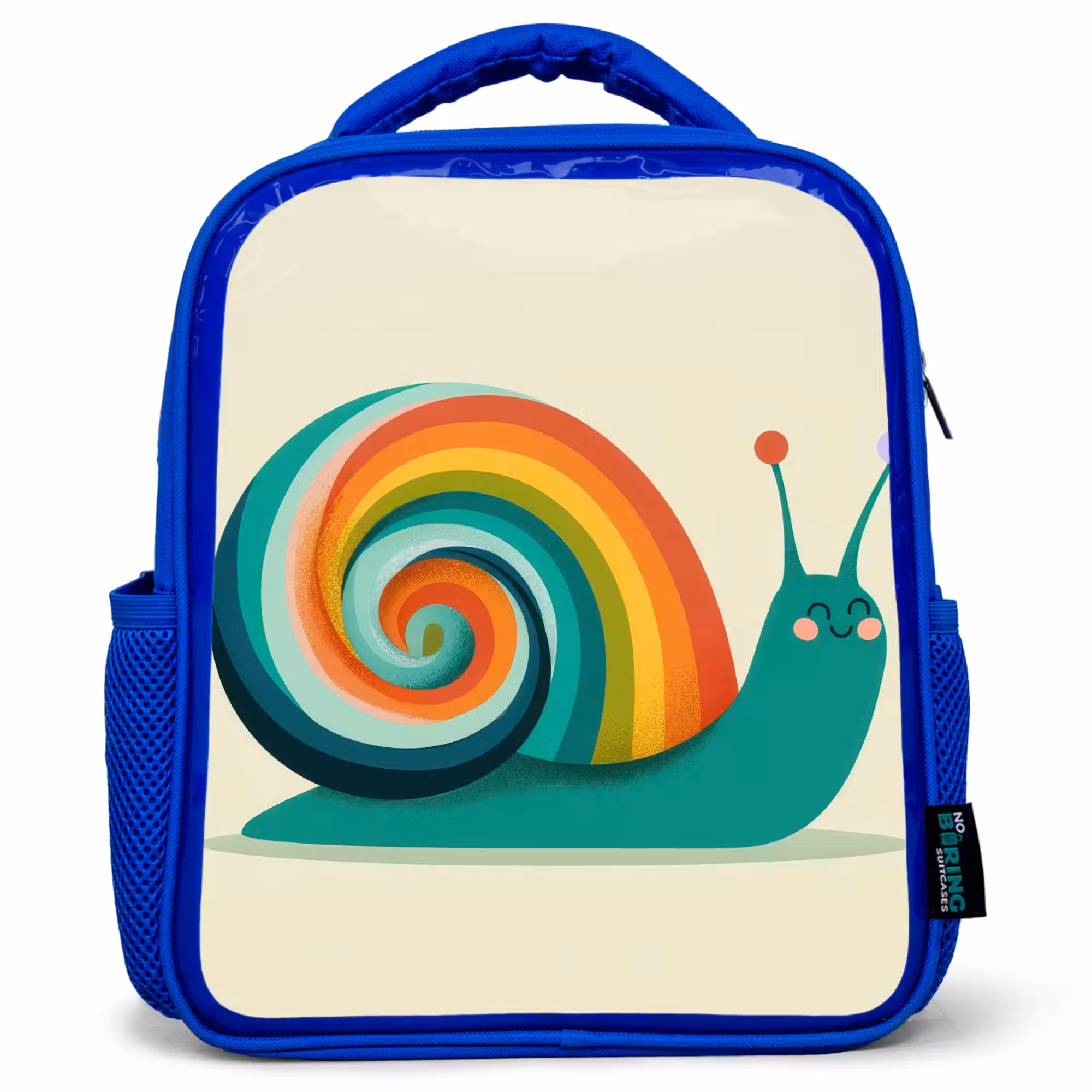 Kids' Backpacks Blue -. Snail - Rainbow Shield - Green
