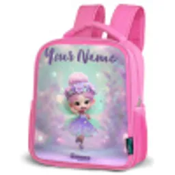 Elf - Tover - Magisch Kinderrugzak - Roze middel -schuin