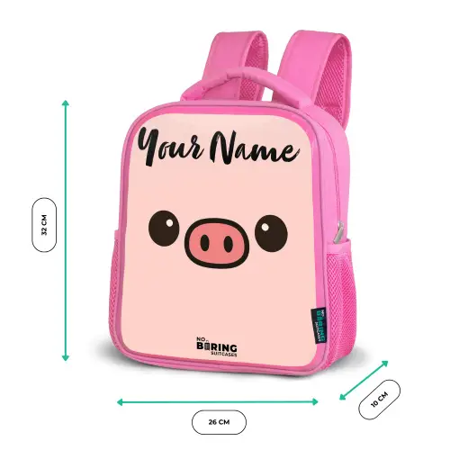 Kawai - Varken - Roze Kinderrugzak - Roze middel -productfoto_formaten