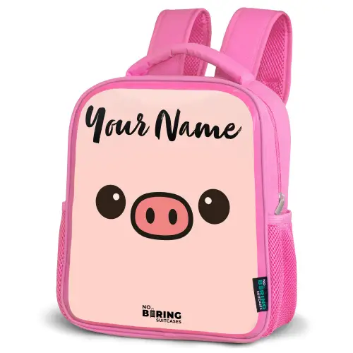 Kawai - Varken - Roze Kinderrugzak - Roze middel -schuin