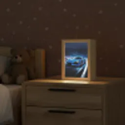 Auto - Blauw - Jongens - Kind Light Box met kabel klein -sfeer1_kind