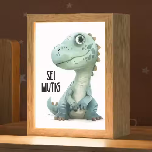 Draak - Wees moedig - Quote Light Box met kabel klein -zzz_3d_website