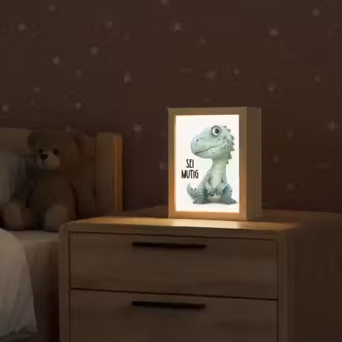 Draak - Wees moedig - Quote Light Box met kabel klein -sfeer1_kind