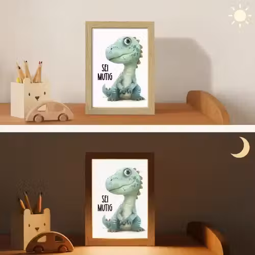 Draak - Wees moedig - Quote Light Box met kabel klein -sfeer3_kind