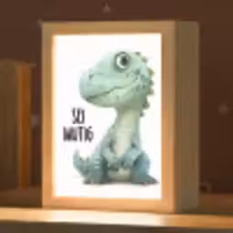 Draak - Wees moedig - Quote Light Box met kabel klein -zzz_3d_website