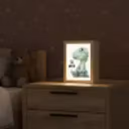 Draak - Wees moedig - Quote Light Box met kabel klein -sfeer1_kind
