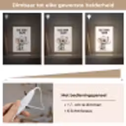 Olifant - Volg je dromen - Quote - Dier Light Box met kabel klein -USP_dimbaarNL