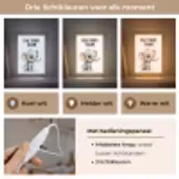 Olifant - Volg je dromen - Quote - Dier Light Box met kabel klein -USP_lichtkleurNL