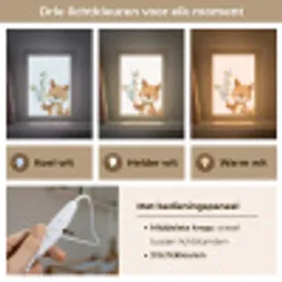 Vos - Dier - Bosdieren Light Box met kabel klein -USP_lichtkleurNL