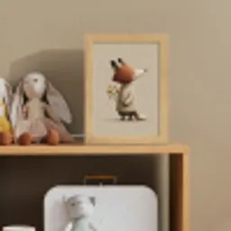 Vos - Gele bloemen - Minimalistisch Light Box met kabel klein -sfeer2_kind