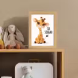 Giraf - Wees slim - Quote - Dier Light Box met kabel klein -sfeer2_kind