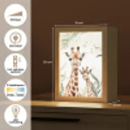 Giraffe - Bladeren - Kinderen - Dieren - Jungle Light Box met kabel klein -USP_NL