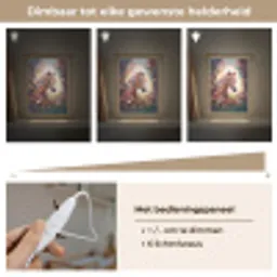 Paard - Natuur - Bloemen - Vlinders - Bos Light Box met kabel klein -USP_dimbaarNL