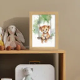 Leeuw - Dier - Kinderen - Jungle Light Box met kabel klein -sfeer2_kind