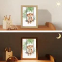 Leeuw - Dier - Kinderen - Jungle Light Box met kabel klein -sfeer3_kind
