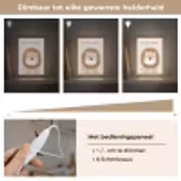 Leeuw - Beige - Dier - Moedig - Quote Light Box met kabel klein -USP_dimbaarNL