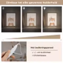 Leeuw - Uil - Beige - Dieren - Quote Light Box met kabel klein -USP_dimbaarNL