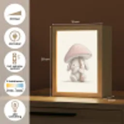 Paddenstoel - Konijn - Roze Light Box met kabel klein -USP_NL