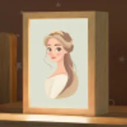 Prinses - Tiara - Groen Light Box met kabel klein -zzz_3d_website