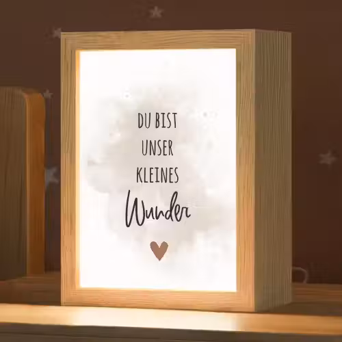 Quote - Wonder - Beige - Wit - Hart Light Box met kabel klein -zzz_3d_website
