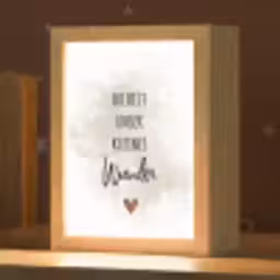 Quote - Wonder - Beige - Wit - Hart Light Box met kabel klein -zzz_3d_website