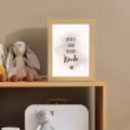 Quote - Wonder - Beige - Wit - Hart Light Box met kabel klein -sfeer2_kind