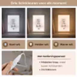 Quote - Wonder - Beige - Wit - Hart Light Box met kabel klein -USP_lichtkleurNL