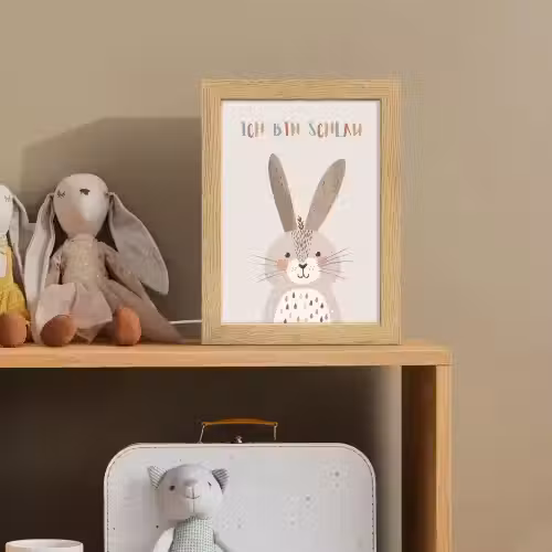 Konijn - Beige - Dier - Slim - Quote Light Box met kabel klein -sfeer2_kind
