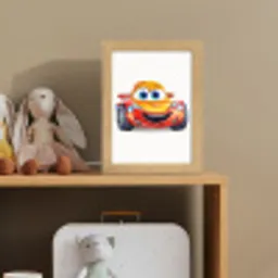 Raceauto - Oranje - Jongens - Kinderen - Auto Light Box met kabel klein -sfeer2_kind