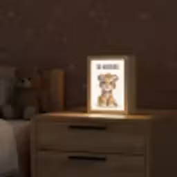Tijger - Wees gelukkig - Quote - Dier Light Box met kabel klein -sfeer1_kind