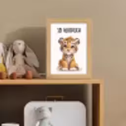 Tijger - Wees gelukkig - Quote - Dier Light Box met kabel klein -sfeer2_kind
