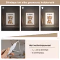 Tijger - Wees gelukkig - Quote - Dier Light Box met kabel klein -USP_dimbaarNL